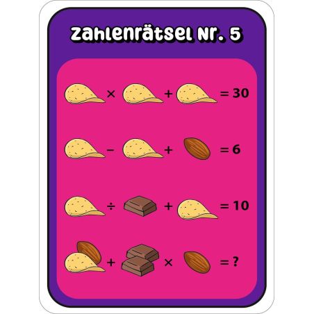 moses. Zahlen suchen Rätsel Snacks – Logisches Zahlensuchrätsel für Denkpausen
