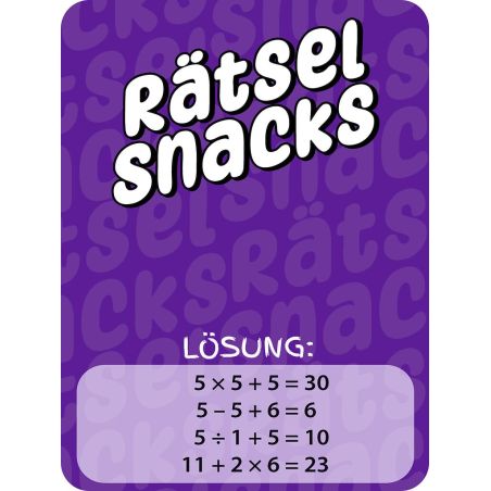 moses. Zahlen suchen Rätsel Snacks – Logisches Zahlensuchrätsel für Denkpausen