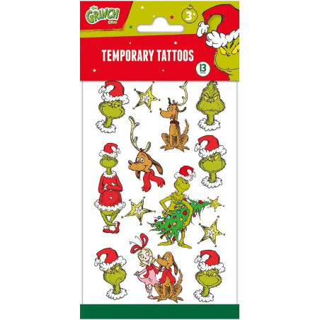 GRINCH TATTOO-SET