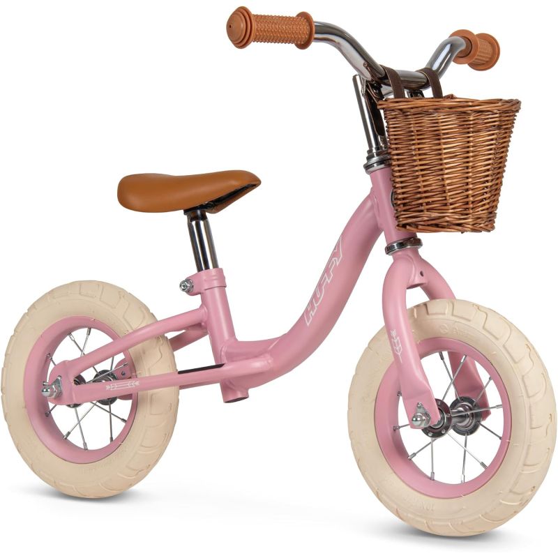 Huffy Vintage Laufrad 10 Zoll pink – Kinderfahrrad für Mädchen ab 2 Jahren (27294W)