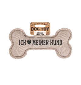 Hundespielzeug Ich ? meinen Hu nd (cream)