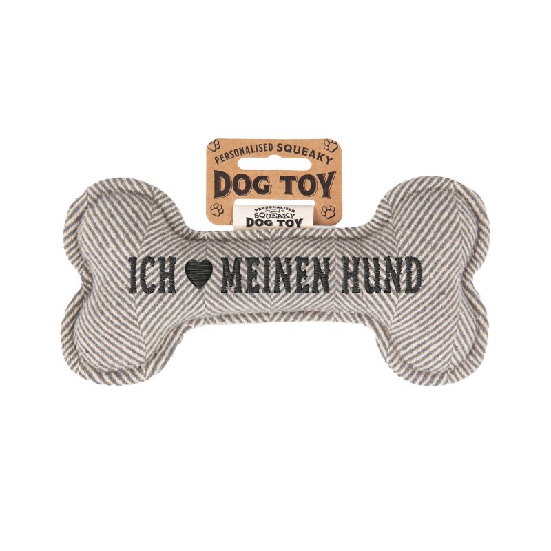 Hundespielzeug Ich ? meinen Hu nd (grey)