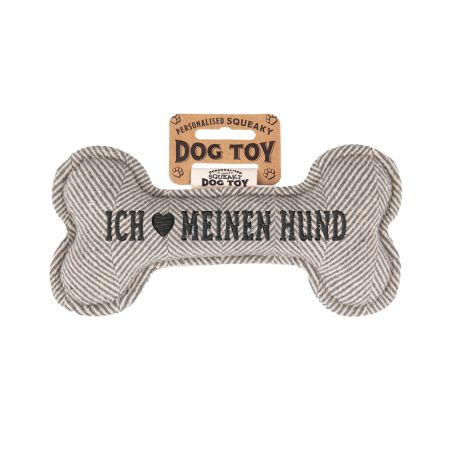 Hundespielzeug Ich ? meinen Hu nd (grey)