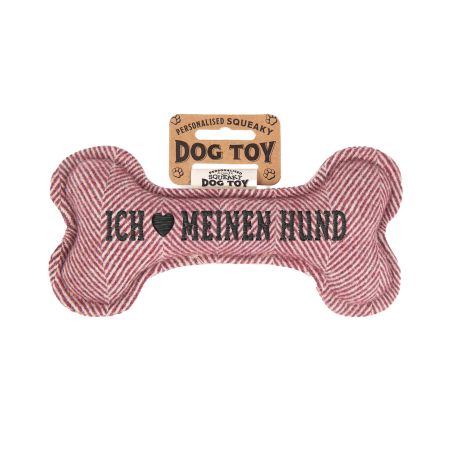 Hundespielzeug Ich ? meinen Hu nd (red)