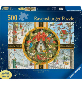 Erwachsenenpuzzle 500 Large Pieces - Singvögel im Winter