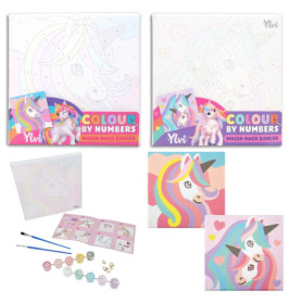 Depesche Ylvi Colour by Numbers Malbuch – Zauberhafte Motive nach Zahlen ausmalen