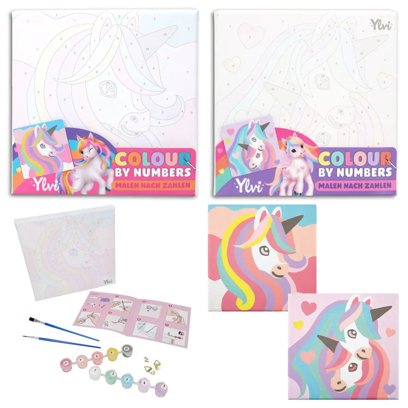 Depesche Ylvi Colour by Numbers Malbuch – Zauberhafte Motive nach Zahlen ausmalen