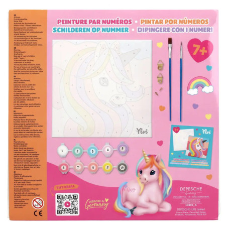 Depesche Ylvi Colour by Numbers Malbuch – Zauberhafte Motive nach Zahlen ausmalen