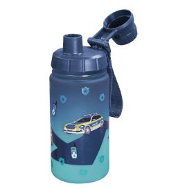Step by Step Trinkflasche Police Blau 0,4L | Auslaufsicher & Robust | BPA-frei | Für Kinder