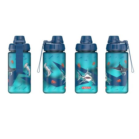 Step by Step® Trinkflasche Underwater Blau – 0,5 L, BPA-frei, dicht & spülmaschinenfest