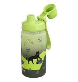 Step by Step® Trinkflasche Black Cat Edelstahl – Ideal für Schule & Sport
