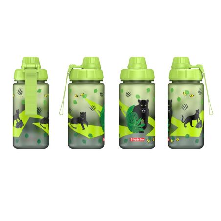 Step by Step® Trinkflasche Black Cat Edelstahl – Ideal für Schule & Sport