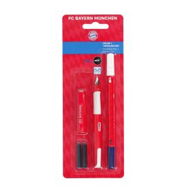 FC Bayern München Füller Set | Schreibset mit Tinte | Fanartikel Schule Büro