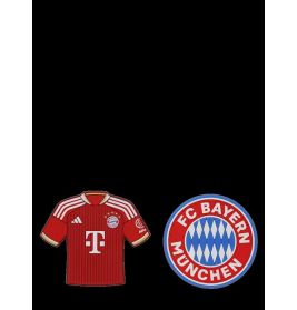 FC Bayern München Magnet 2er Set – Logo & Trikot | Original Fanartikel