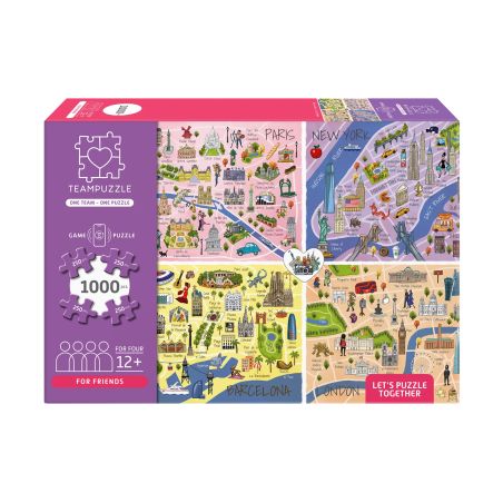 Teampuzzle Städte 1000 Teile