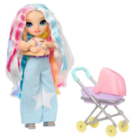 MGA Entertainment Rainbow High Jr High Bestie Babysitters Puppe – Amay mit Accessoires