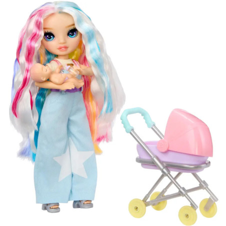 MGA Entertainment Rainbow High Jr High Bestie Babysitters Puppe – Amay mit Accessoires
