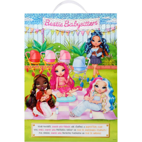 MGA Entertainment Rainbow High Jr High Bestie Babysitters Puppe – Amay mit Accessoires