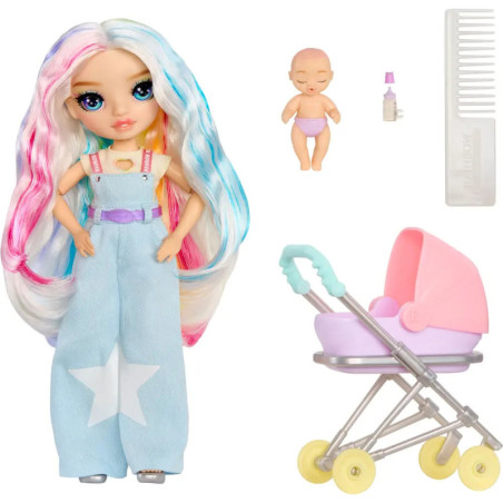 MGA Entertainment Rainbow High Jr High Bestie Babysitters Puppe – Amay mit Accessoires