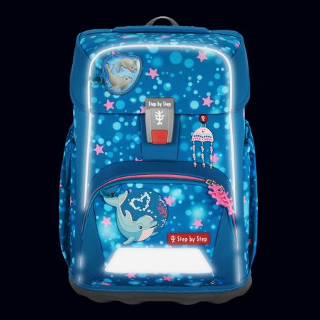 GIANT Schulranzen-Set “Dolphin Azur
