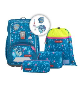 GIANT Schulranzen-Set “Dolphin Azur