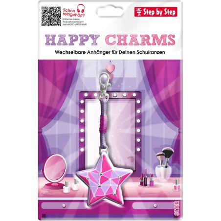 Step by Step HAPPY CHARMS Star – Magnet-Motiv für Schulranzen & Rucksäcke