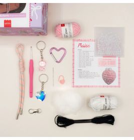 Häkelset - Anhänger Glam Pink