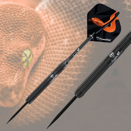 BULL'S Darts Mamba 97 M1 Steel Darts 23g – Top Präzision 97% Tungsten