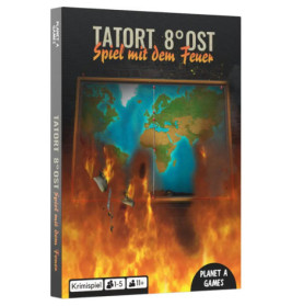PLANET A GAMES Tatort 8 Grad Ost – Spiel mit dem Feuer Krimispiel
