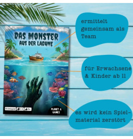 PLANET A GAMES Krimispiel – Das Monster aus der Lagune