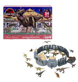 MATTEL Jurassic World Adventskalender – 24 Dino-Überraschungen & Figuren | Ab 3 Jahren