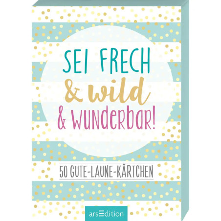 myNOTES Sei frech   wild   wunderbar! - 50 Gute-Laune-Kärtchen