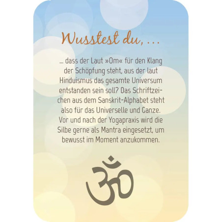 50 Tage mit Yoga. Ideenkärtchen für den Alltag