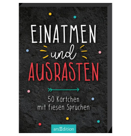 Einatmen und Ausrasten