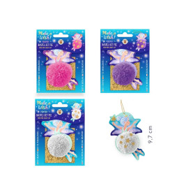 MAW Pompom Bastelset Fee, 3-Fach Sortier