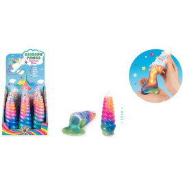RP Slime Regenbogen 115g Schimmernder Einhorn-Slime für magischen Spielspaß! Dieser glitzernde Slime