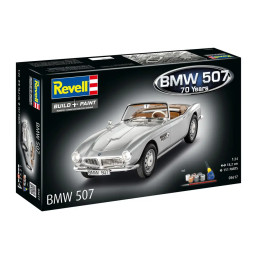 Geschenkset BMW 507 - 70 Years of BMW 507, Revell Modellbausatz mit Basiszubehör