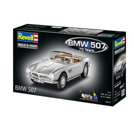 Geschenkset BMW 507 - 70 Years of BMW 507, Revell Modellbausatz mit Basiszubehör