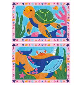 My First CreArt, Kneten nach Zahlen - Wal und Schildkröte