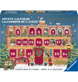 Puzzle-Adventskalender 24x56 Teile - Christmas at Home