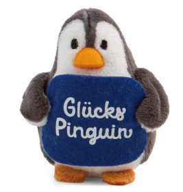 Kuscheltier Pinguin mit Botschaft ''Glücks Pinguin''