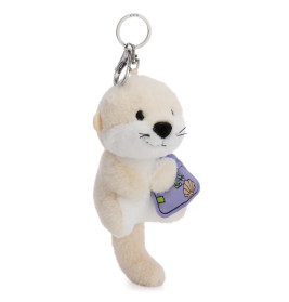 Schlüsselanhänger Otter Ophelio beige mit Karabiner