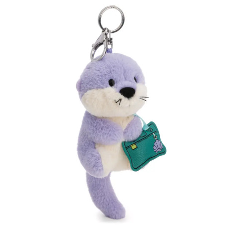 Schlüsselanhänger Otter Ophelio lila mit Karabiner