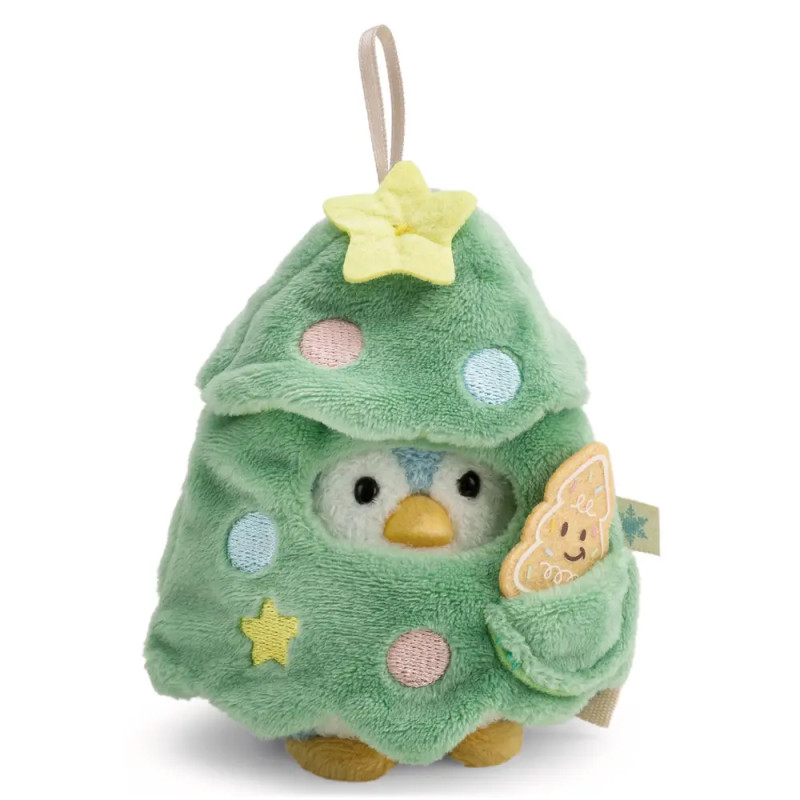 Kuscheltier Set Pinguin Waddle m. Lebkuchen u. Weihnachtsbaumkostüm in Geschenkbox