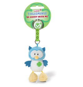NICI Schlüsselanhänger Eule Talisminis 7cm – Plüsch-Glücksbringer für Schlüssel & Taschen
