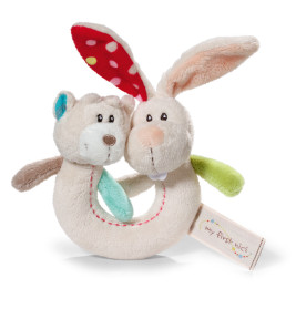 NICI My first NICI Greifling Hase Tilli & Bär Taps – Weicher Baby-Greifling ab 0,5