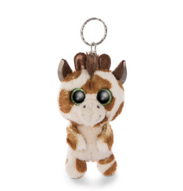 NICI GLUBSCHIS Giraffe Halla Schlüsselanhänger – Kuscheltier mit Glitzeraugen (9cm)