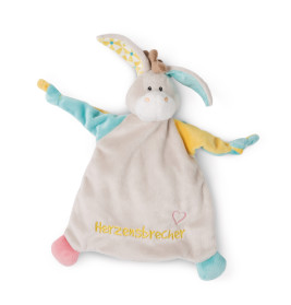 NICI Schmusetuch Esel Herzensbrecher – Kuschelweich & Süß für Babys | Ideales Geschenk zur Geburt