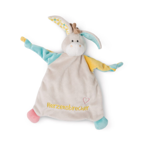 NICI Schmusetuch Esel Herzensbrecher – Kuschelweich & Süß für Babys | Ideales Geschenk zur Geburt