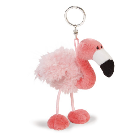 NICI Flamingo Schlüsselanhänger 10cm – Stylisches Plüsch-Accessoire für Taschen